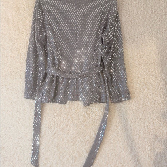 WOWO Silver Sequin Women's Jacket - Picture 6 of 8